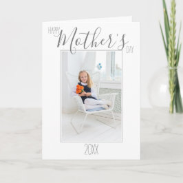 Cartão Foto Simples Dia das Mães