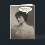 Cartão Foto Vintage Engraçada Sobre O Aniversário Brutal<br><div class="desc">Traga o lado escuro do seu humor, e deixe as batatas caírem onde elas puderem! Cartão de Excelente para uma pessoa sarcástica, alguém que adora humor seco... qualquer um que você queira dar um duro de tempo acima da idade! Faz um cartão divertido para assar um bom amigo... Ou fazer...</div>