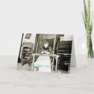 CARTÃO FOTOGRAFIA ARTISAN DA MULHER ARTISTA DE 1890