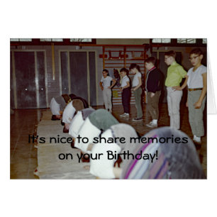 CARTÃO FOTOGRAFIA DA ESCOLA GYM CLASS DE GAROTOS DO FUNNY