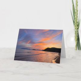 Cartão Fotografia da Grécia Sunset Gerakas Beach Zakyntho