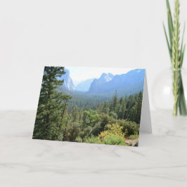 Cartão Fotografia da paisagem do Parque Nacional de Yosem