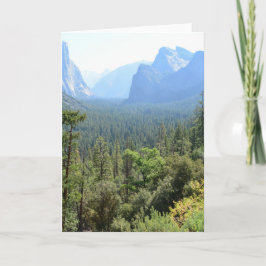 Cartão Fotografia da paisagem do Parque Nacional de Yosem