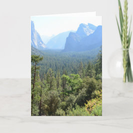 Cartão Fotografia da paisagem do Parque Nacional de Yosem