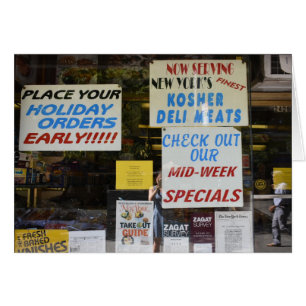 Cartão Fotografia de Feriados Judeus de New York Kosher D