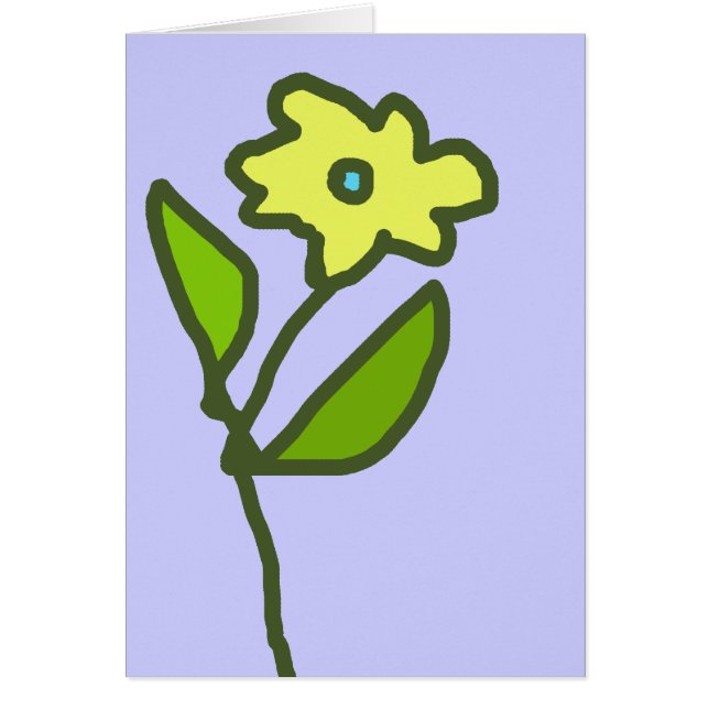 Cartão fotografia de flor (Frente)