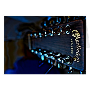 Cartão Fotografia de HDR da guitarra