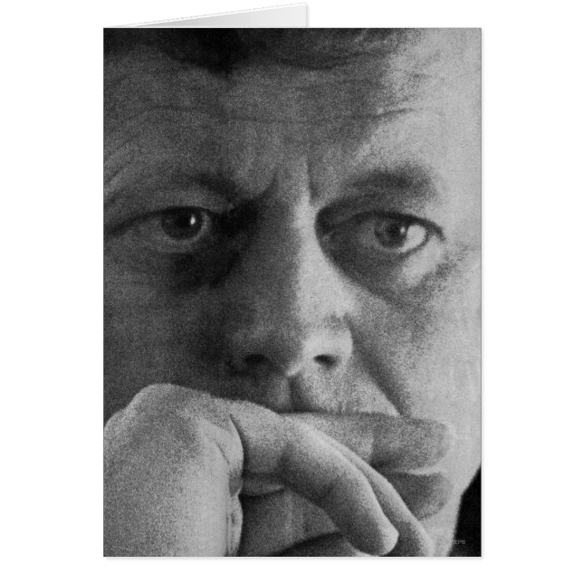 Cartão Fotografia de John F. Kennedy (Frente)