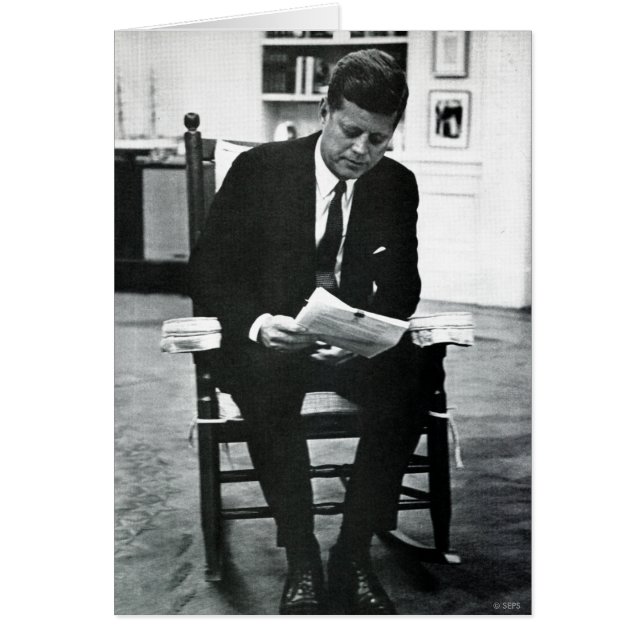Cartão Fotografia de John F. Kennedy 2 (Frente)