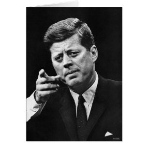 Cartão Fotografia de John F. Kennedy 3