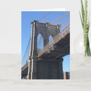 Cartão Fotografia do Brooklyn Bridge Sky Nova Iorque NYC