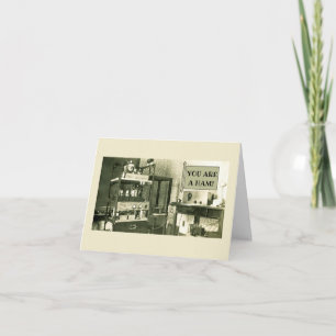 CARTÃO FOTOGRAFIA DO OPERADOR DE RÁDIO HAM DE 1930