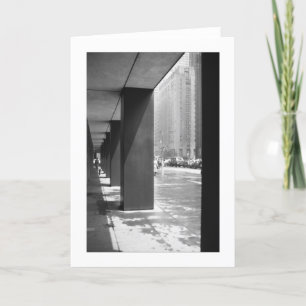 Cartão Fotografia em preto e branco, SOZINHO, Nova Iorque