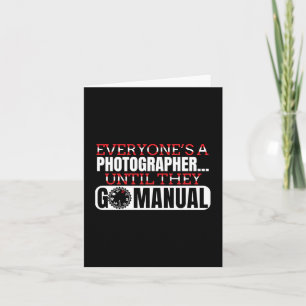 Cartão Fotografia - Ir para Câmera Manual
