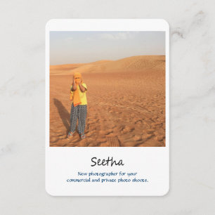 cartão fotográfico