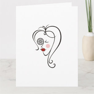 Cartão Fotógrafo feminino