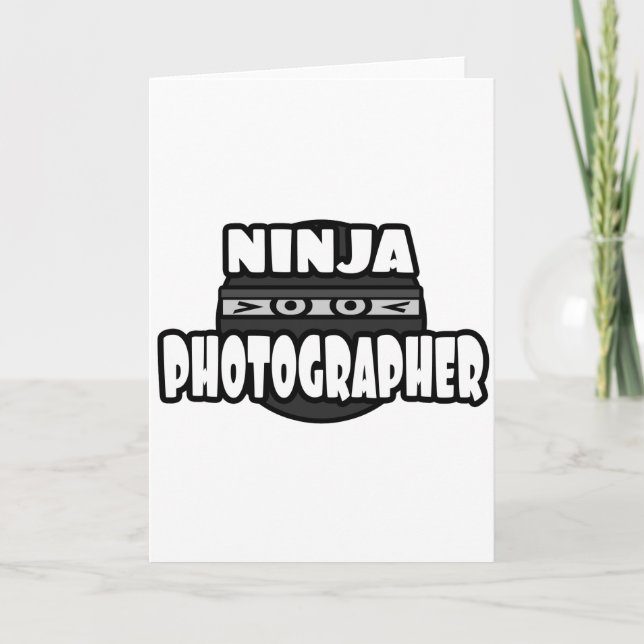 Cartão Fotógrafo Ninja (Frente)