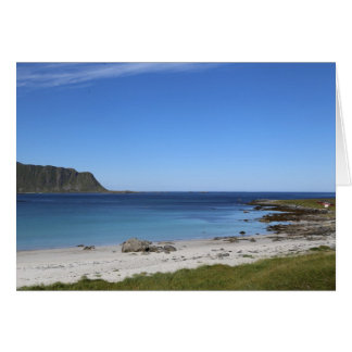 Cartão Fotokarte praia em montanha de ram