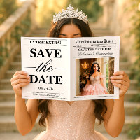 Fotos de ensaio para jornal de Quinceañera para sa