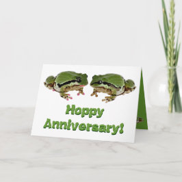 Cartão Fotos engraçadas de casal de rãs de aniversário de