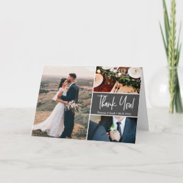 Cartão Fotos personalizadas do Handlettering de Casamento