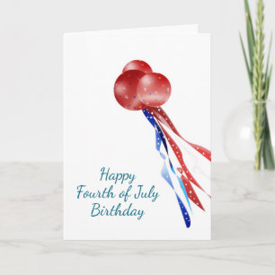 Cartão Fourth of July Birthday, Get Your Sparkle On