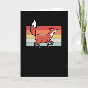 Cartão Fox Retro Vintage