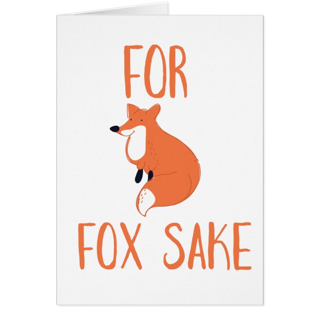 Cartão Fox Sake (Frente)