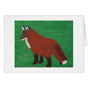 Cartão Fox vermelho