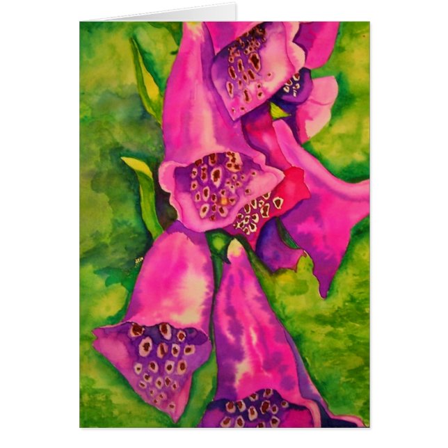 Cartão Foxglove (Frente)