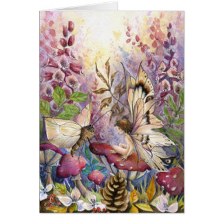 Cartão Foxglove carmesim