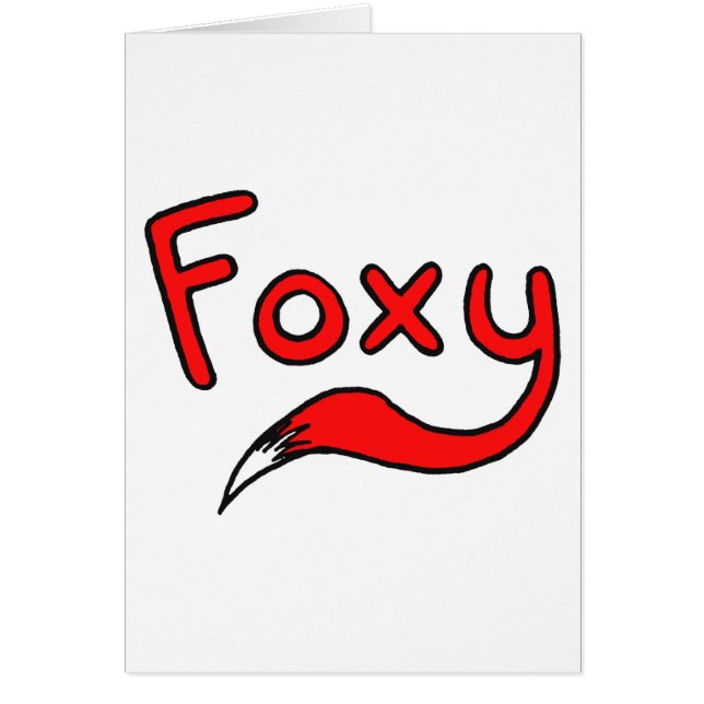 Cartão Foxy (Frente)