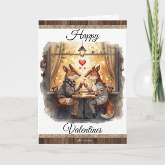 Cartão Foxy - Happy Valentines Card