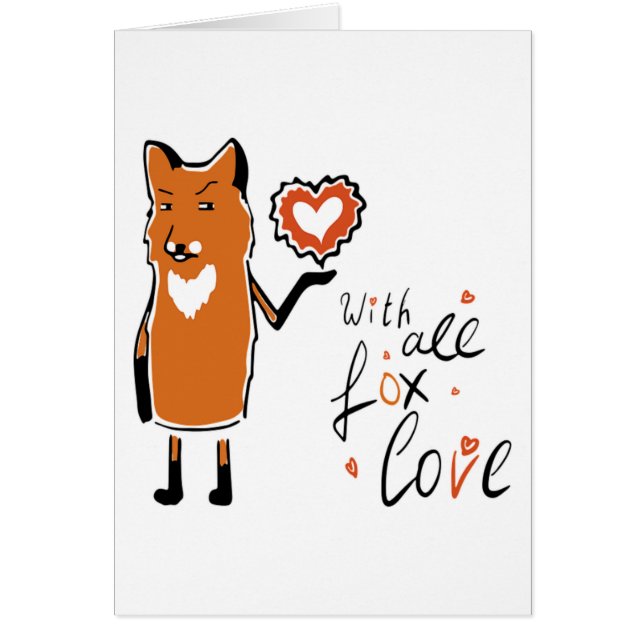 Cartão Foxy Love (Frente)