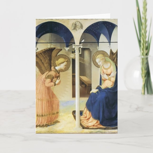 Cartão Fra Angelico o aviso (Frente)