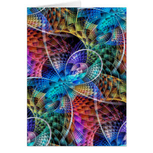 Cartão Fractal Apófise Abstrata X