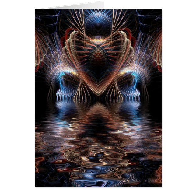 Cartão Fractal de Porta do Coração (Frente)