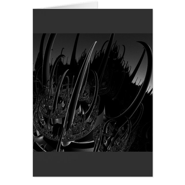 Cartão Fractal do aço da ficção científica (Frente)