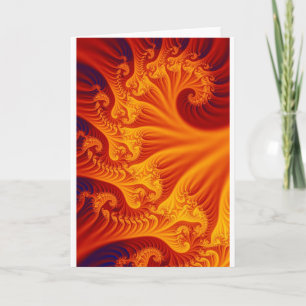 Cartão Fractal flame -card
