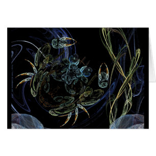 Cartão Fractalized crustáceo