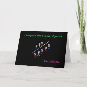 Cartão 'Fraction of Yourself' Get Well Soon Card