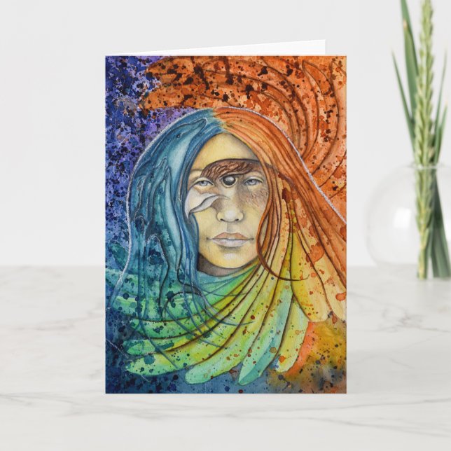 Cartão Framable: Visão Falcon (Frente)