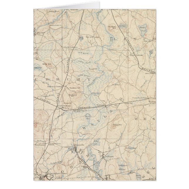 Cartão Framingham, Massachusetts (Frente)