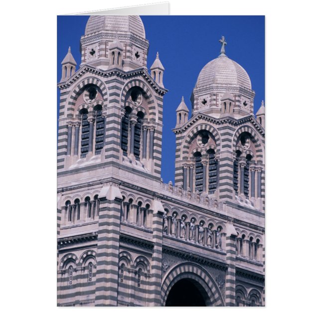 Cartão França, Marselha, Provença. Catedral de la (Frente)