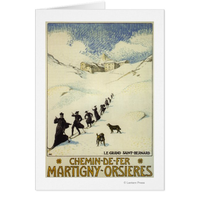 Cartão França - Monks Skiing (Frente)