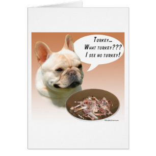 Cartão Francês Bulldog Turquia