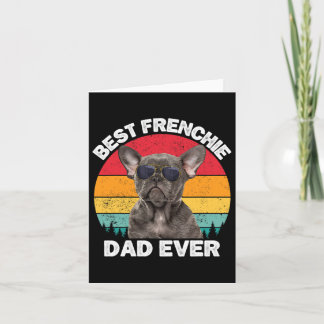 Cartão Francês Pai Diversão Francês Bulldog Proprietário