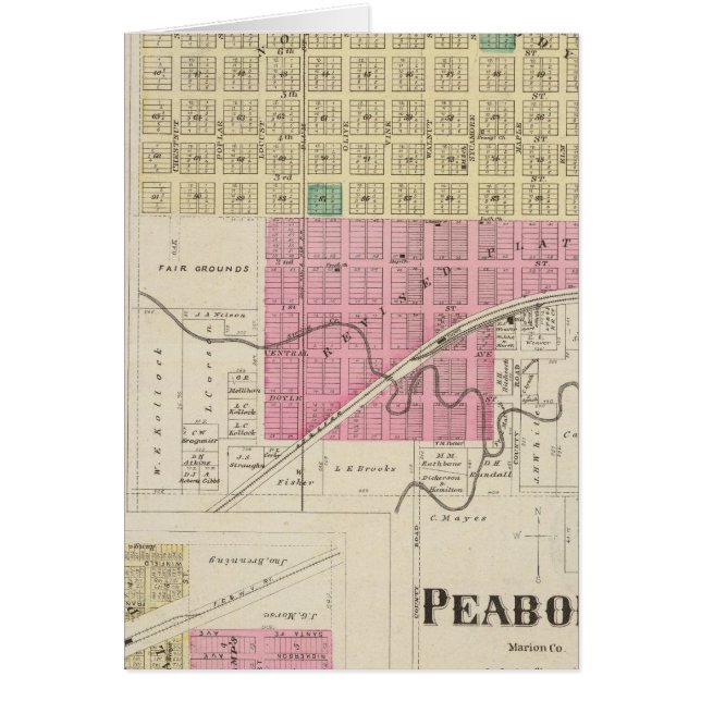 Cartão Francis City, Kansas (Frente)