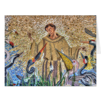 Cartão Francis Of Assisi Mosaic