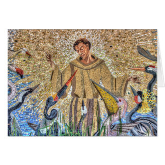 Cartão Francis Of Assisi Mosaic